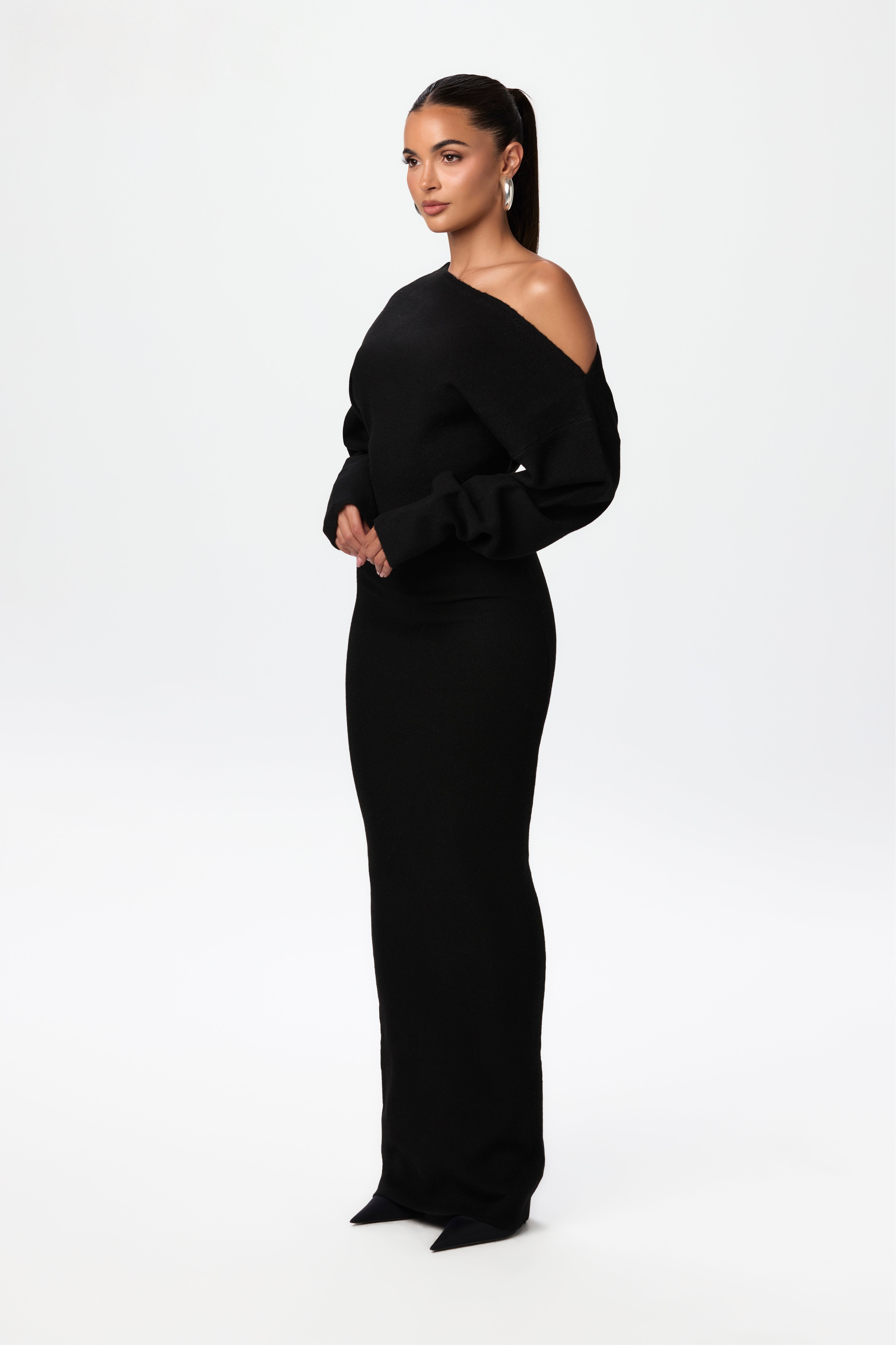 Off Shoulder Sweater Dress